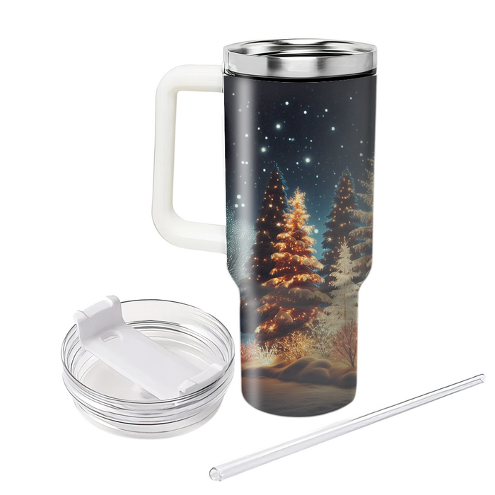 Winter Twinkling Lights  Personalized Tumblers