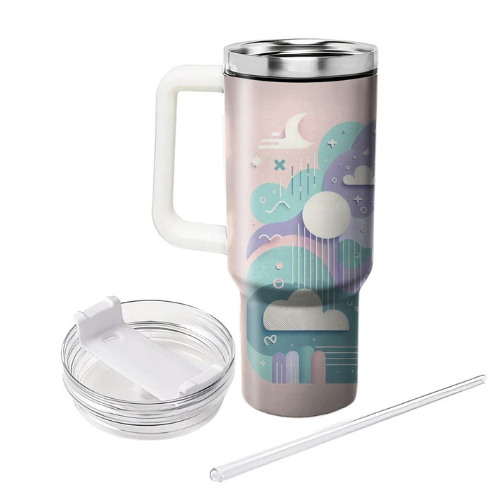 Retro Pastel Dreams  Decorative Tumblers