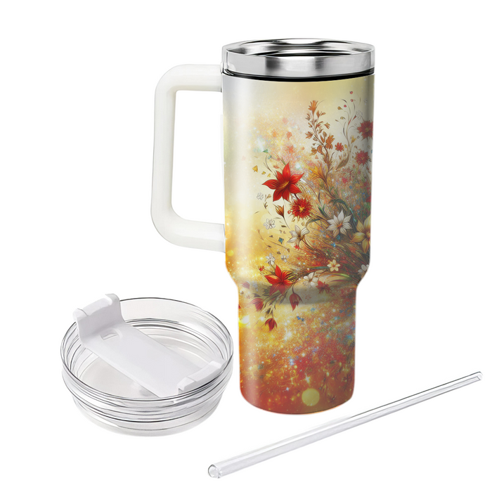 Bold Floral Fiesta  Travel Tumblers