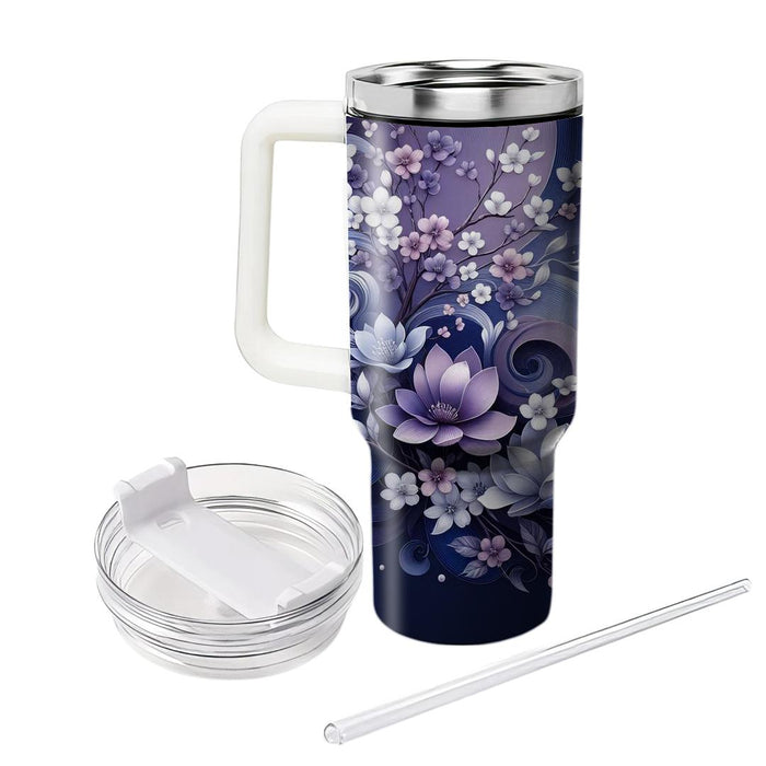 Blossom Twilight Symphony  Unique Tumblers