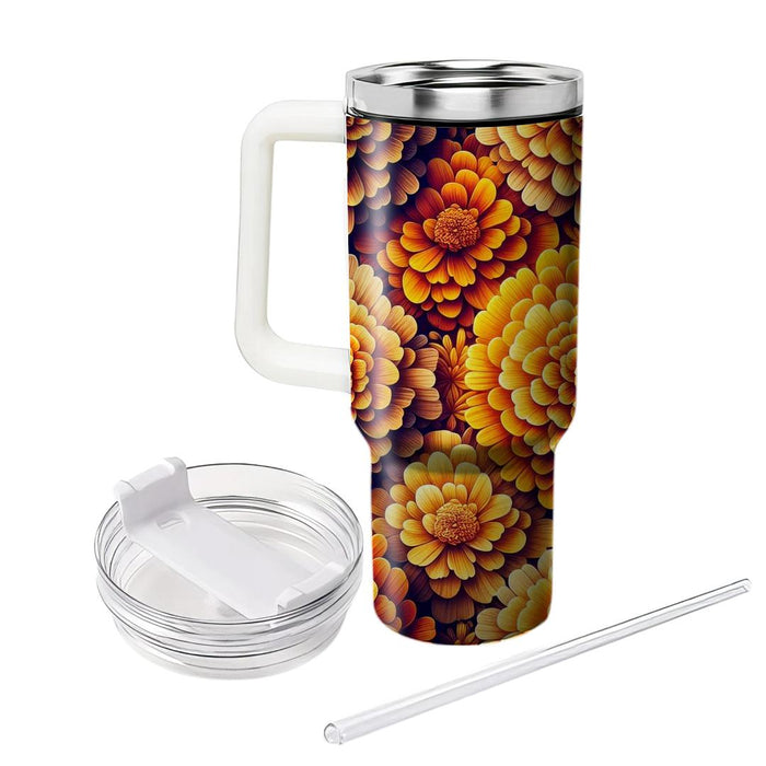 Sunset Marigold Melody  Tumbler Cups