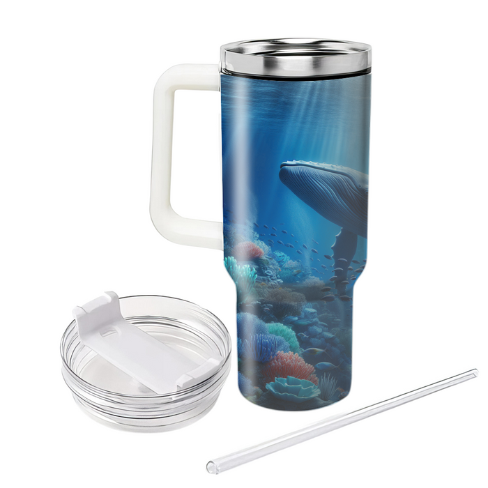 Underwater Whale Harmony  Tumbler Cups