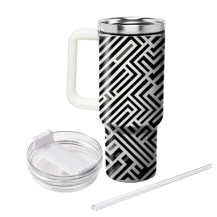 Zigzag Monochrome Essence  Insulated Tumblers