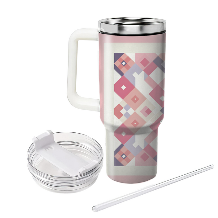 Diamond Checkered Harmony Tumbler Cups