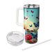 Vivid Butterfly Flutter  Personalized Tumblers