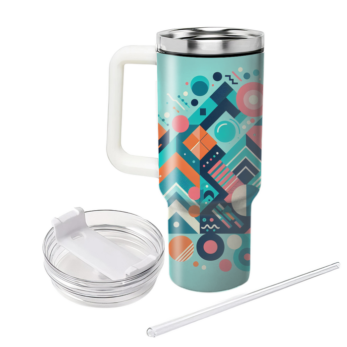 Funky Geometric Bliss Travel Tumblers