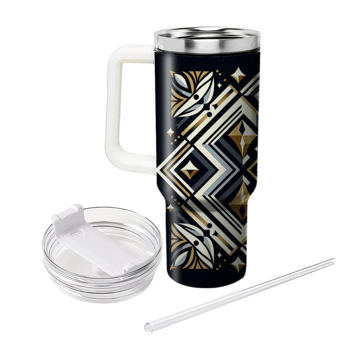 Bold Diamond Pattern  Personalized Tumblers