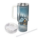 Winter Cabin Retreat  Personalized Tumblers