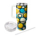 Bold Geometric Circle Pattern  Insulated Tumblers