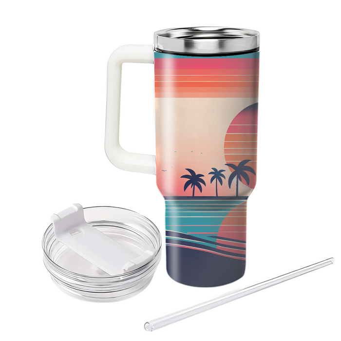 Sunset Beach  Tumblers With Lids