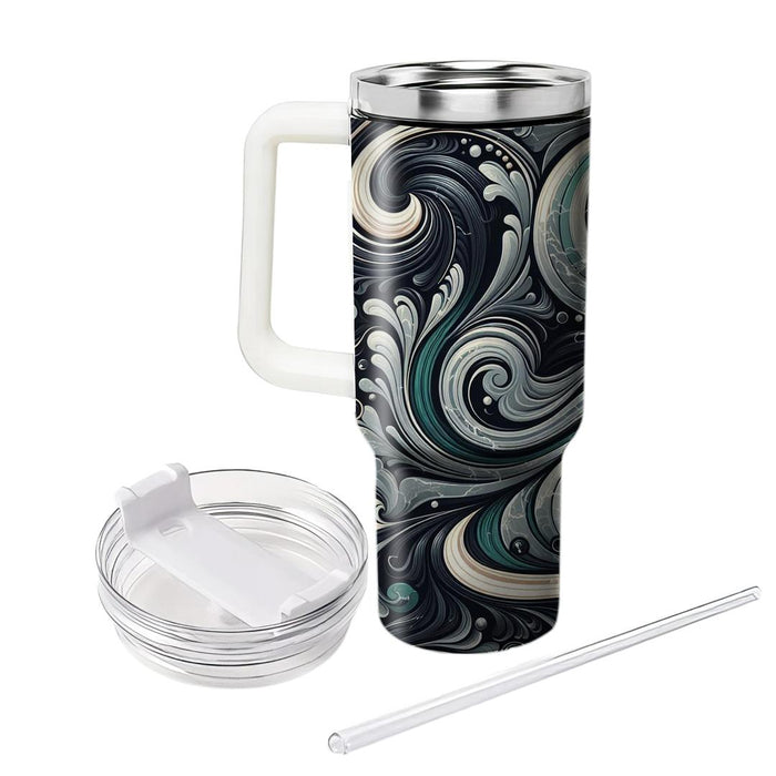 Marble Retro Swirl  Unique Tumblers