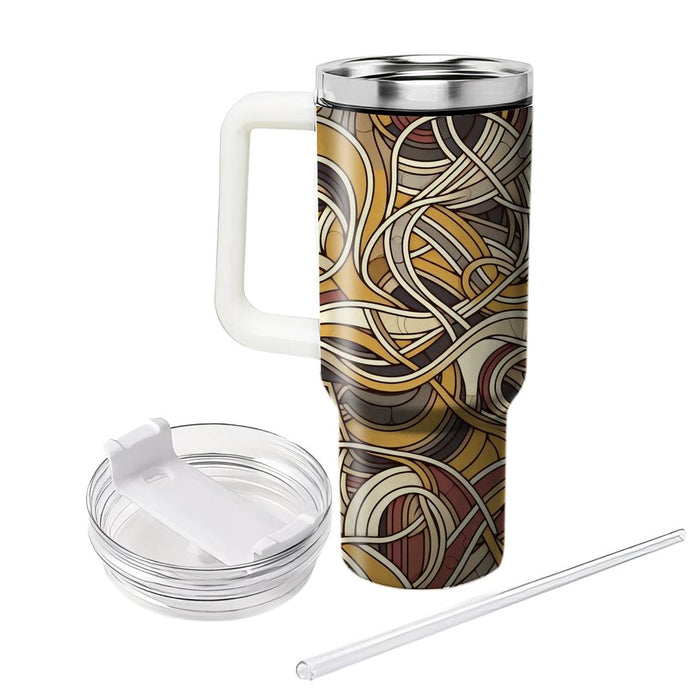 Retro Lines And Curves  Decorative Tumblers