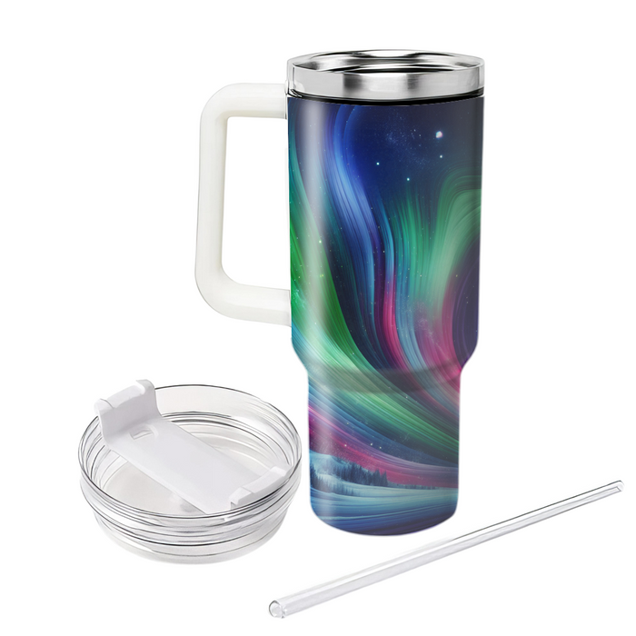 Winter Aurora Glow  Personalized Tumblers