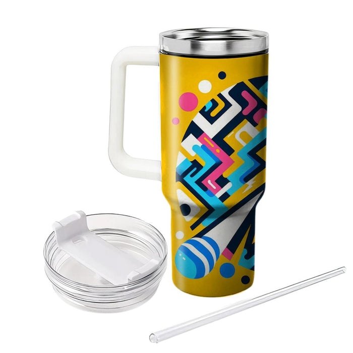 Bold Zigzag Patterns  Personalized Tumblers