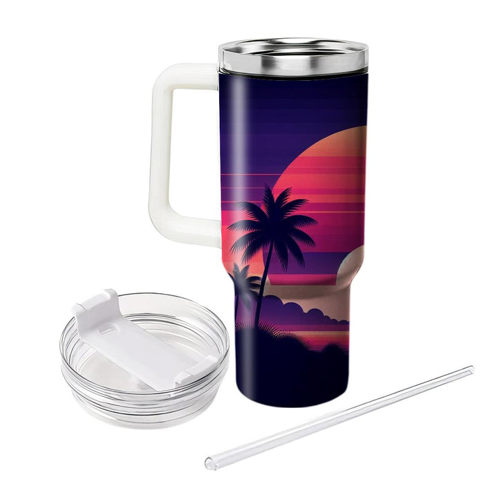 Tropical Sunset Dream  Tumblers With Lids