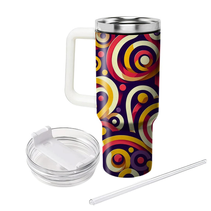 Geometric Swirls And Loops  Decorative Tumblers