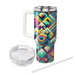 Funky Mosaic Tiles Travel Tumblers