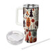 Autumn Woodland Pattern  Insulated Tumblers