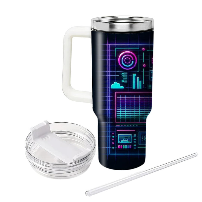 Cyber Dreamscape  Insulated Tumblers