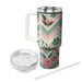 Floral Chevron Pattern  Personalized Tumblers