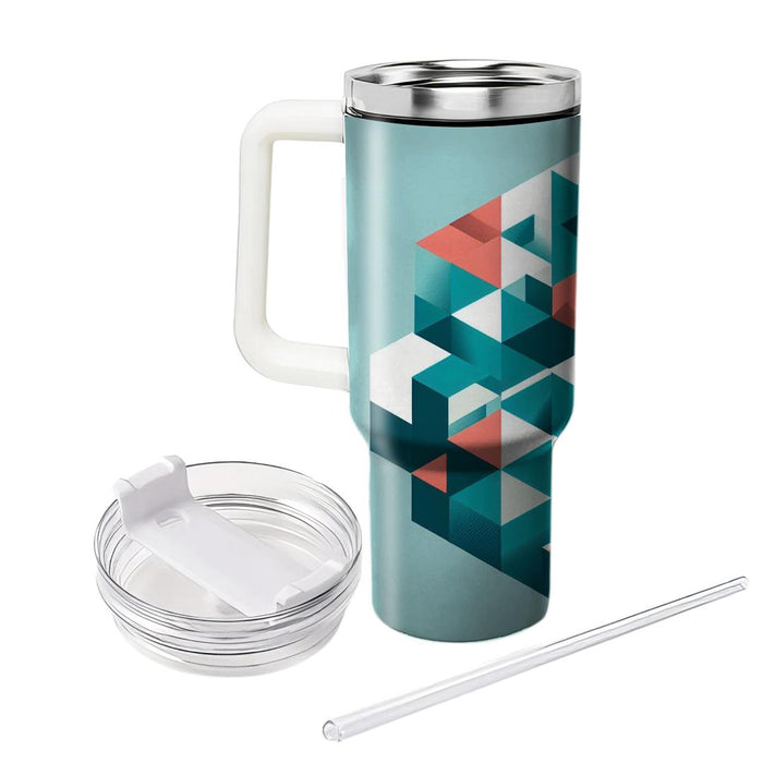 Geometric Prism Pattern  Travel Tumblers