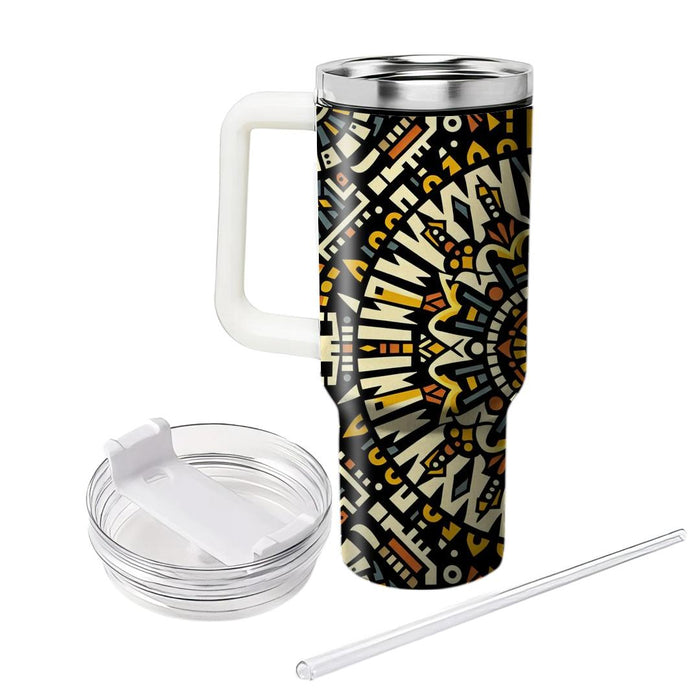 Aztec Sunburst Pattern  Insulated Tumblers