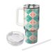 Retro Diamond Checker  Insulated Tumblers