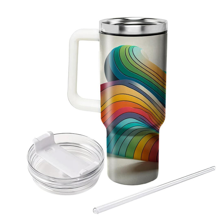 Vibrant Rainbow Pattern  Tumblers For Gifts