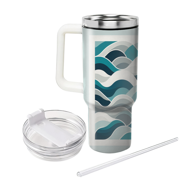 Contemporary Geometric Waves  Unique Tumblers