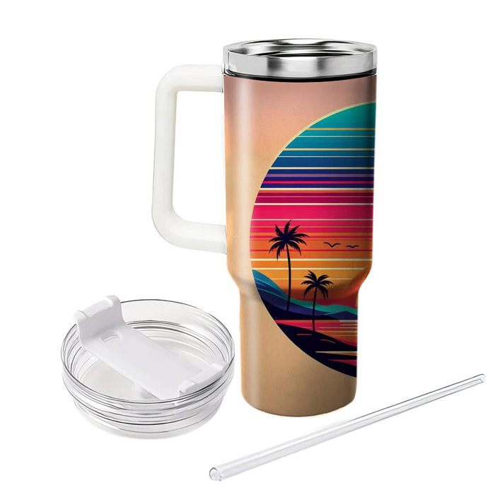 Sunset Palm  Insulated Tumblers