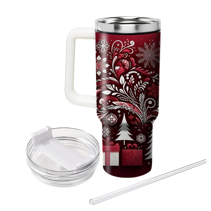 Winter Festive Patterns  Travel Tumblers