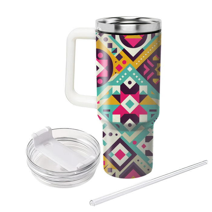 Geometric Blossom Fusion  Custom Tumblers