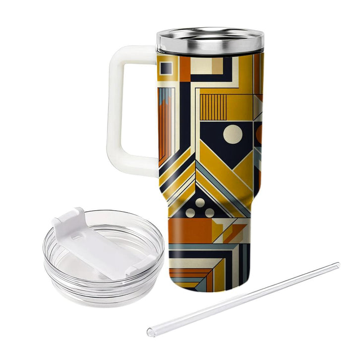 Crisp Geometric Dreams  Decorative Tumblers