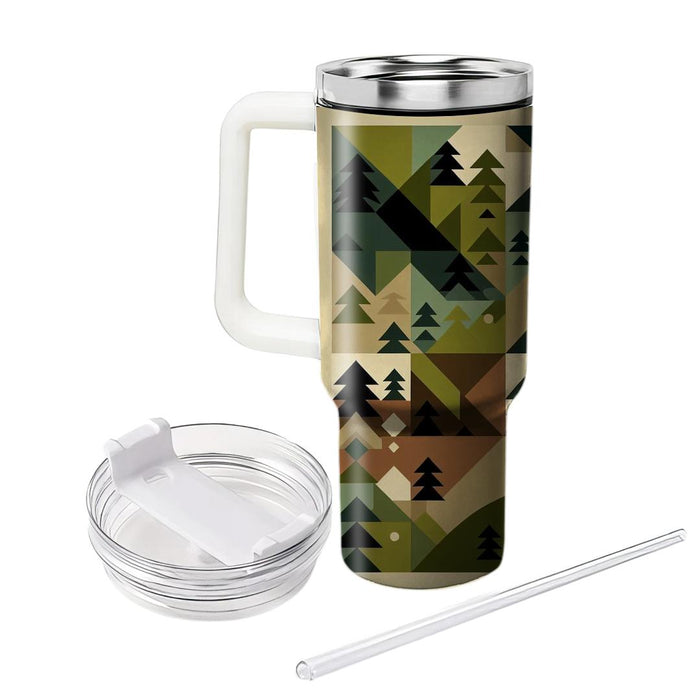 Geometric Forest  Custom Tumblers