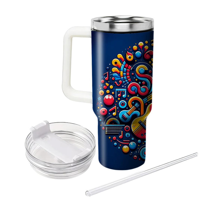 Retro Groovy Guitar  Tumbler Cups