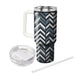 Slate Zigzag Chevron  Personalized Tumblers