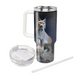 Starlit Lynx Night  Decorative Tumblers