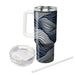 Stylish Wavy Lines  Tumblers With Lids