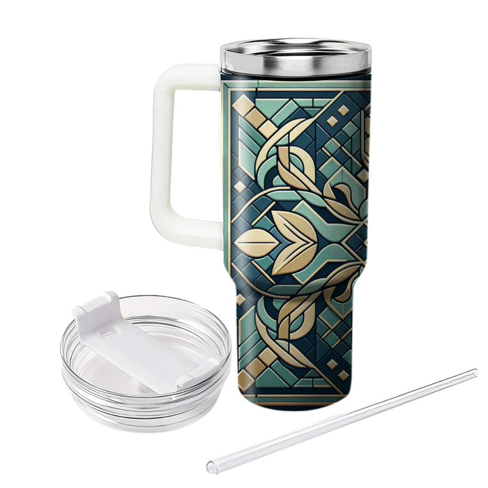 Sophisticated Diamond Mosaic  Decorative Tumblers