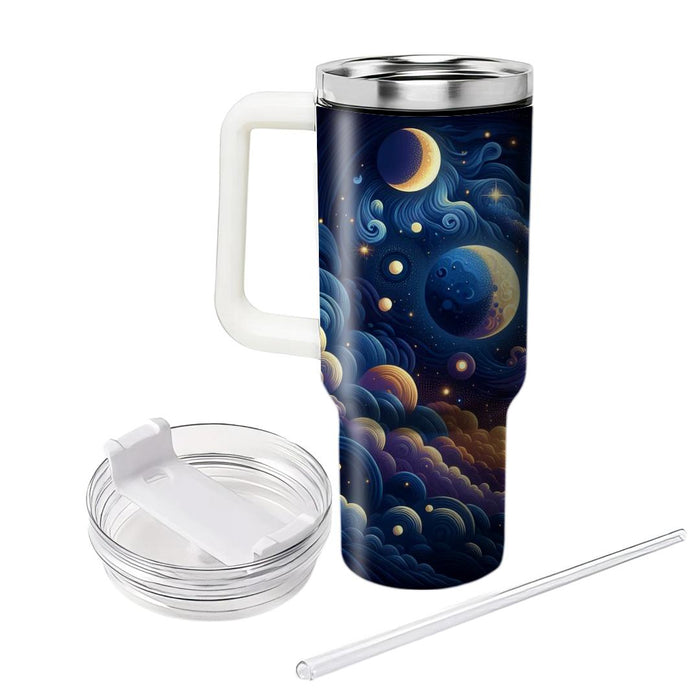 Whimsical Starry Skies  Travel Tumblers