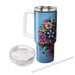 Bold Floral Kaleidoscope  Personalized Tumblers