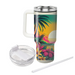 Vibrant Tropical Paradise Custom Tumblers