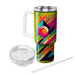 Geometric Vibrance  Personalized Tumblers