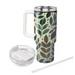 Artistic Leaf Silhouette Custom Tumblers