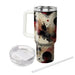 Abstract Ink Blot Design  Tumblers With Lids