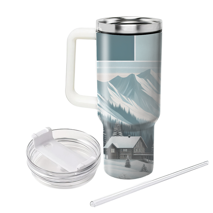 Winter Mountain Retreat  Custom Tumblers