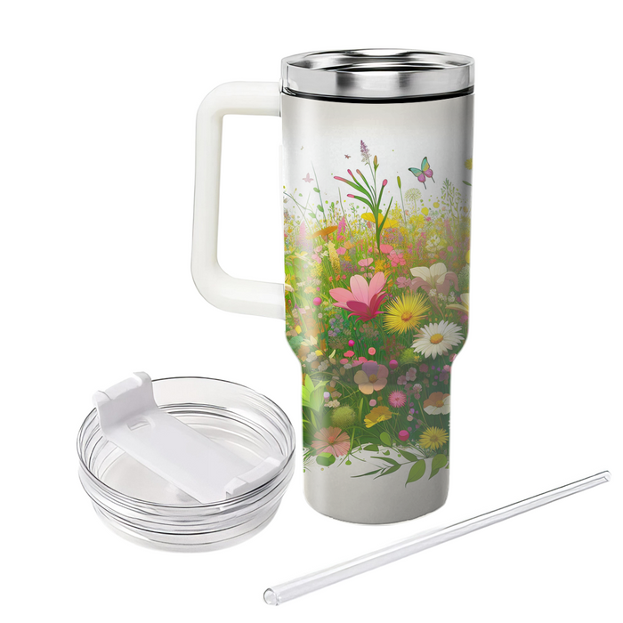 Spring Meadow  Personalized Tumblers