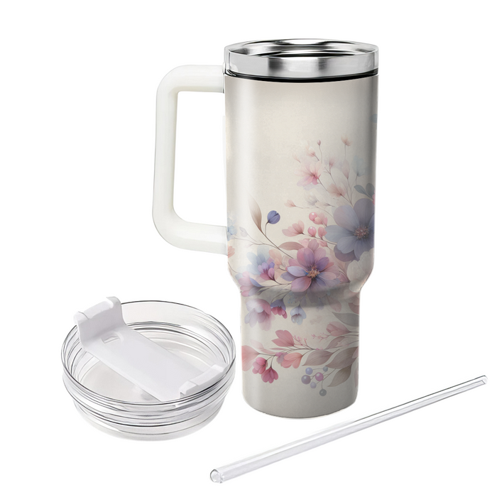 Serenity Floral Watercolor  Insulated Tumblers