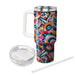 Dynamic Kaleidoscope Pattern  Decorative Tumblers