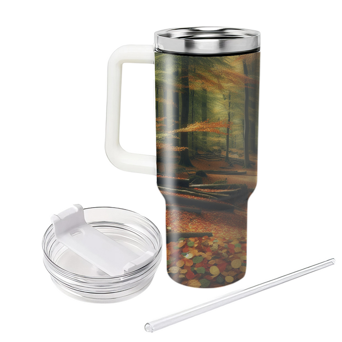 Autumn Leaves Journey  Personalized Tumblers